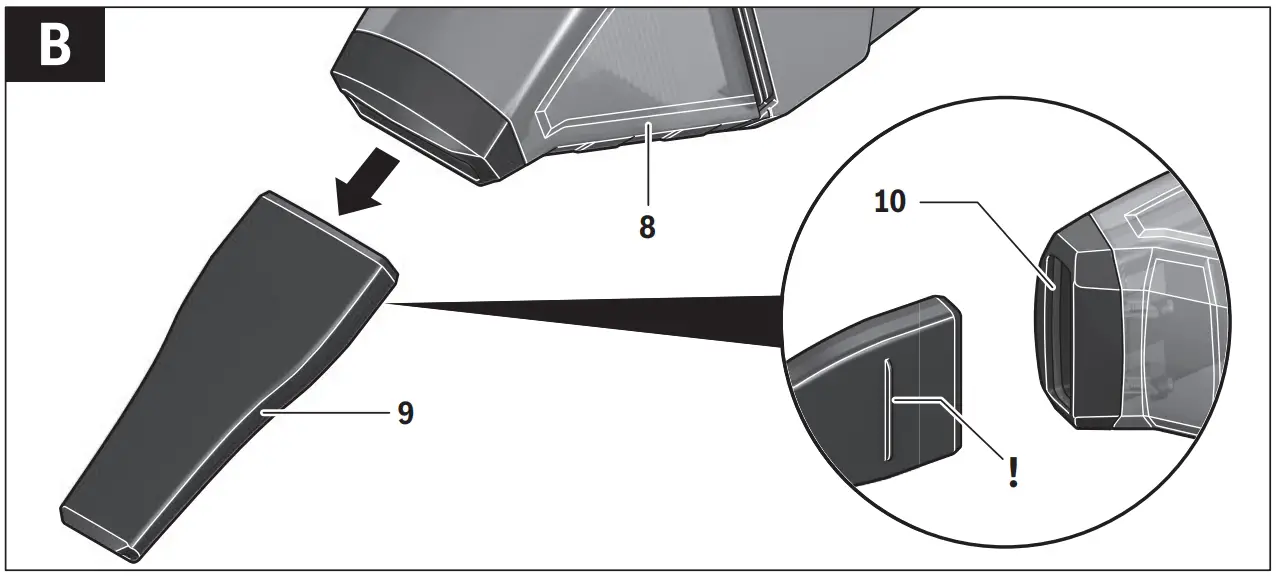 Mounting the Crevice Nozzle
