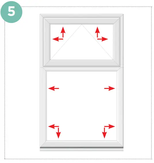 261JK Top Opening Double Glazed Casement White uPVC Window - Fig 8