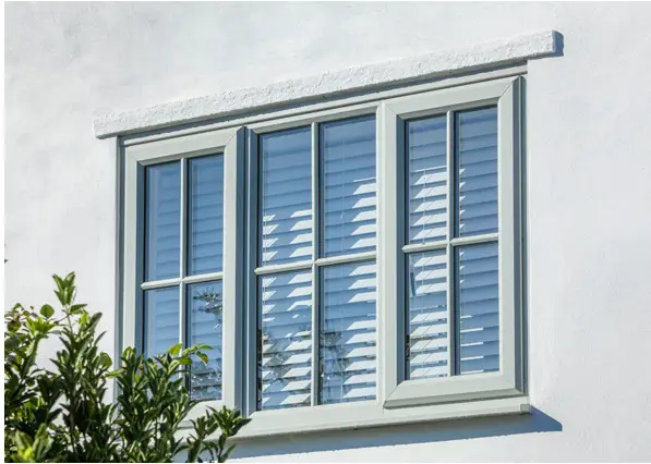 261JK Top Opening Double Glazed Casement White uPVC Window