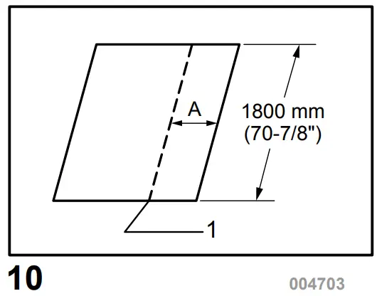 Maximum cutting width 