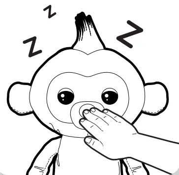 FingeRLings HUGS Baby Monkey Pet - NIGHTY NIGHT