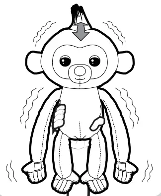 FingeRLings HUGS Baby Monkey Pet - TOOT