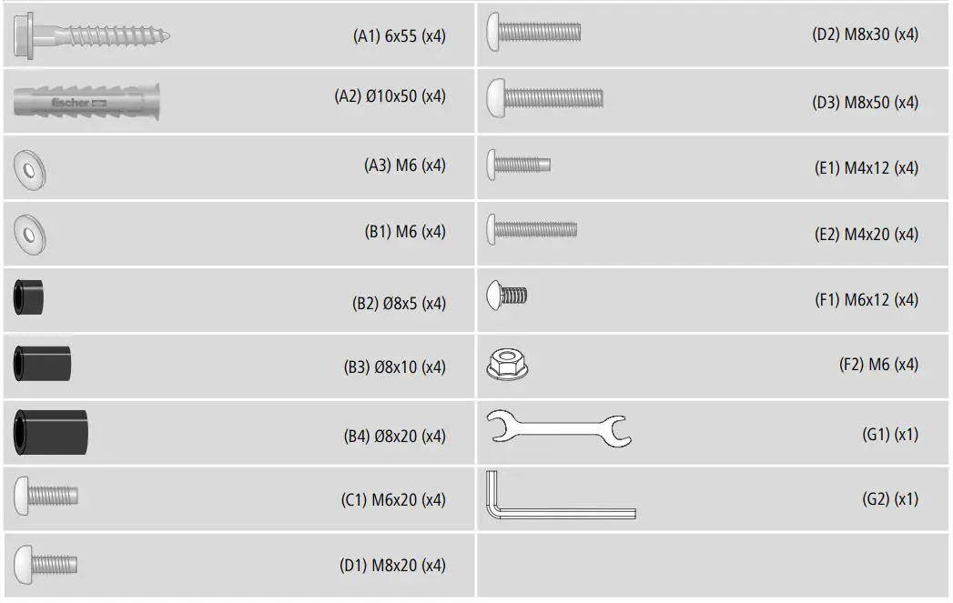 hama-00-118086-TV-Ceiling-Bracket-FIG-2