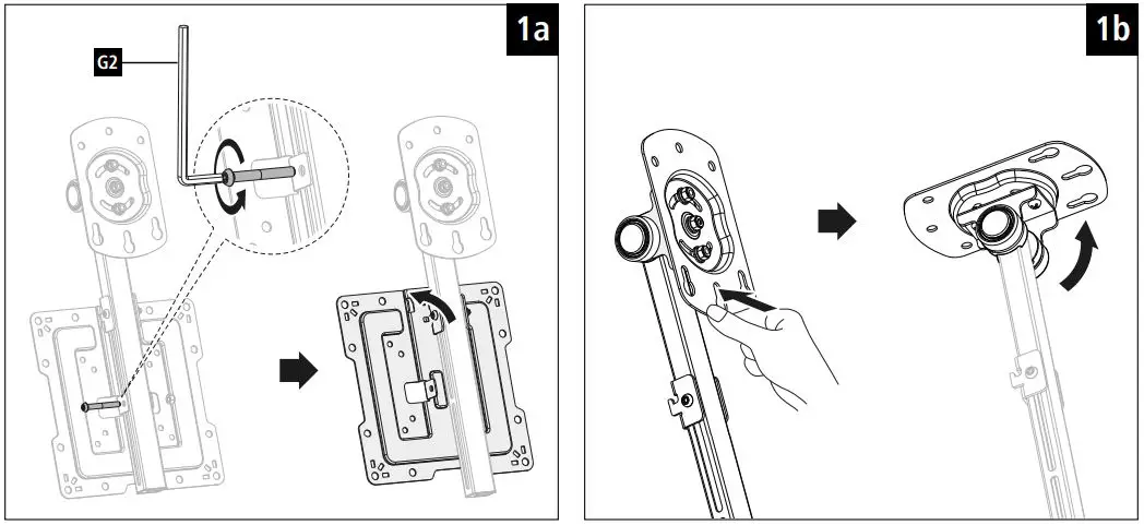 hama-00-118086-TV-Ceiling-Bracket-FIG-3