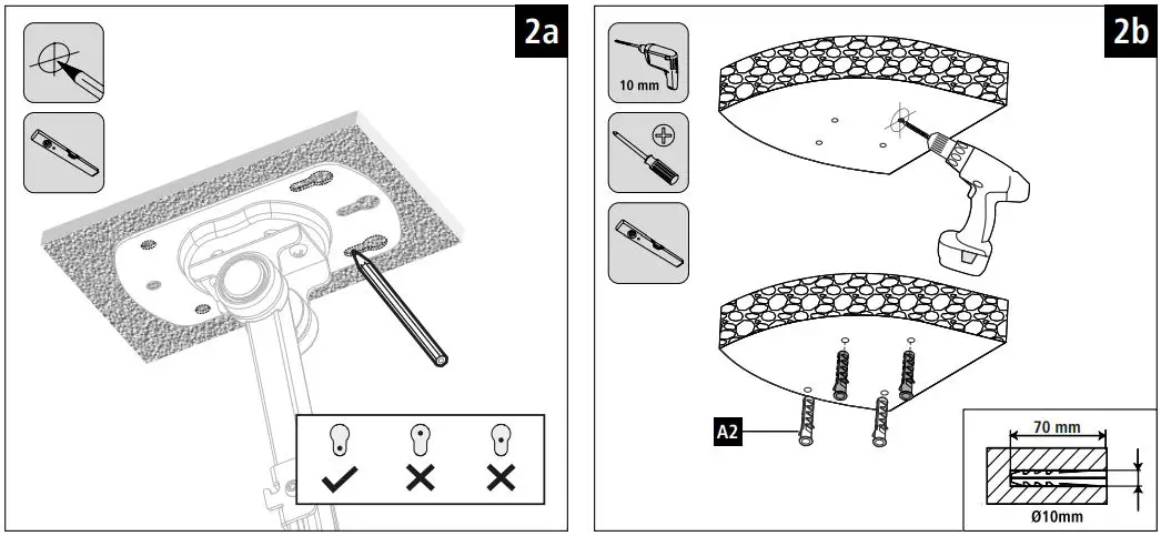 hama-00-118086-TV-Ceiling-Bracket-FIG-4