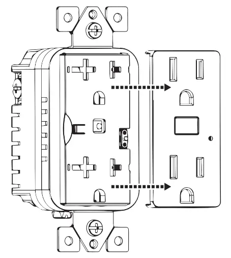 enbrighten ZWA1003 Z Wave In Wall Tamper Resistant Smart Outlet - fig 3