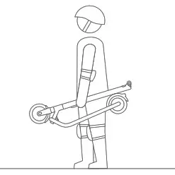 Ninebot KickScooter E22,E25,E45 - Folding and Carrying 3