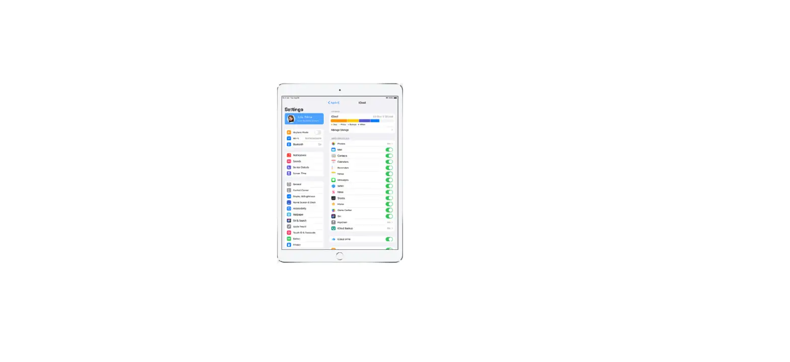 Manage Apple Id And Icloud Settings On Ipad