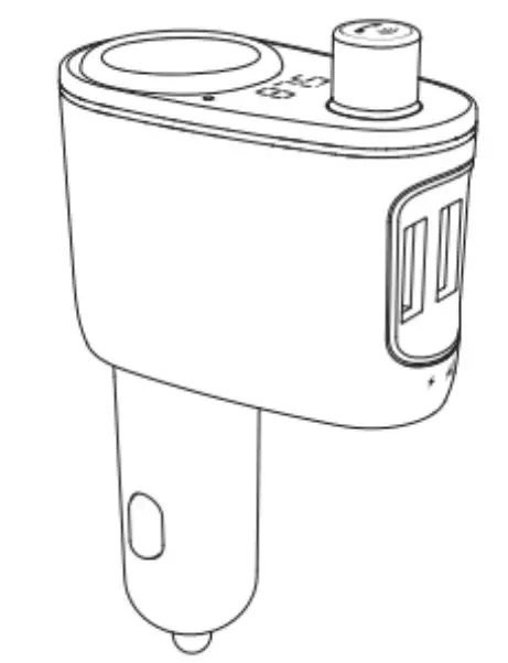 Baseus CCALL-RH01 Locomotive Bluetooth MP3 Vehicle Charger