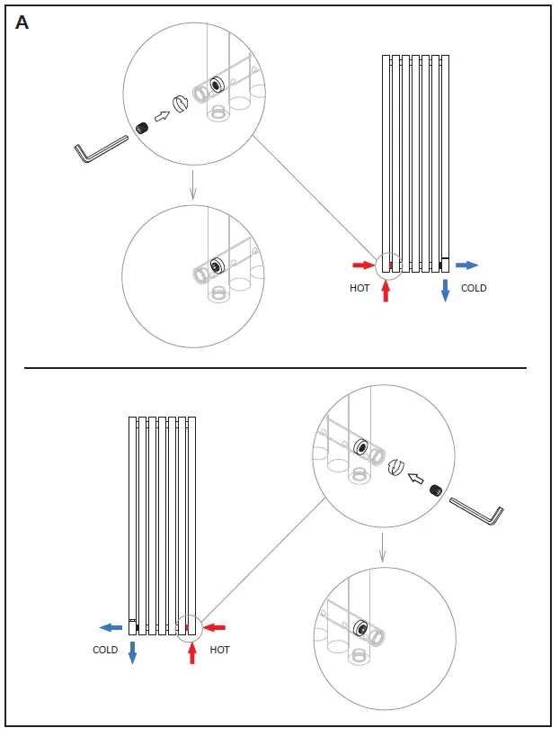 TERMA ROLO E Vertical Designer Electric Radiators FIG (1)