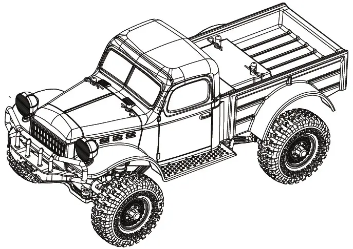 PANDA HOBBY TETRA K1 Scale Crawler - body clips