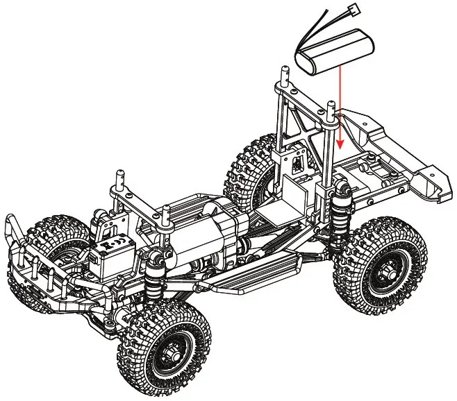 PANDA HOBBY TETRA K1 Scale Crawler -install the body
