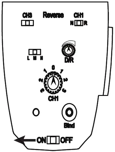 PANDA HOBBY TETRA K1 Scale Crawler - turon on transmitter