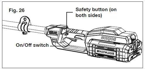 SUN JOE iON100V-10PS-CT-RM Cordless Pole Chain Saw fig-29