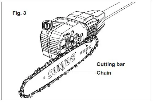 SUN JOE iON100V-10PS-CT-RM Cordless Pole Chain Saw fig-5