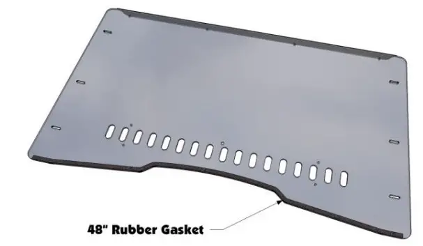 FALCON RIDGE JD-550-WD05 John Deere XUV 550 550-S4 Aero-Vent Polycarbonate Windshield - Figure 1