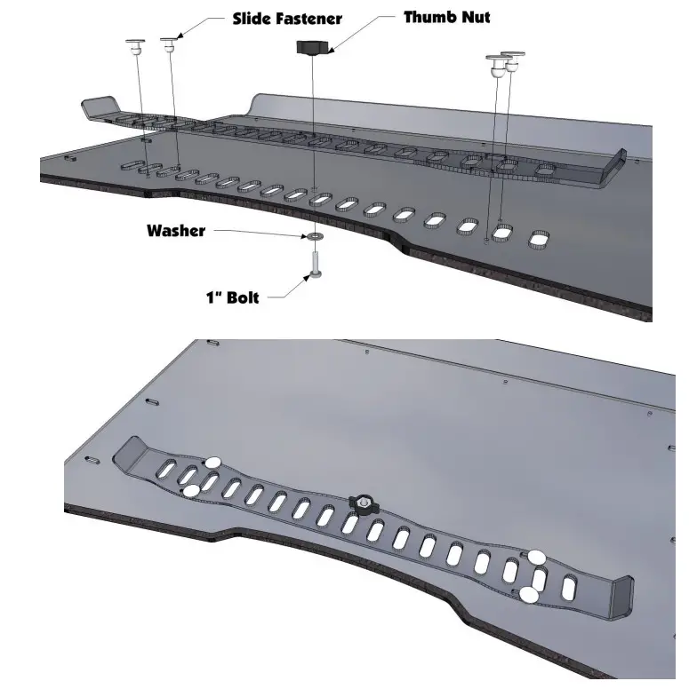 FALCON RIDGE JD-550-WD05 John Deere XUV 550 550-S4 Aero-Vent Polycarbonate Windshield - Figure 2