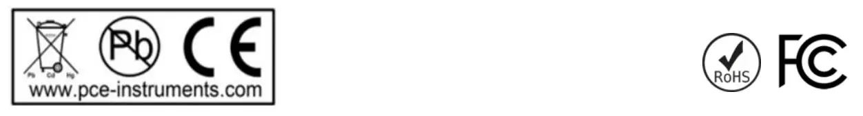 Disposal,Pb,ce, rohs,fc icon