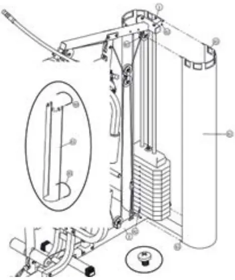 FITFIU GYM-300 Multi Station Home Gym - Figure 12