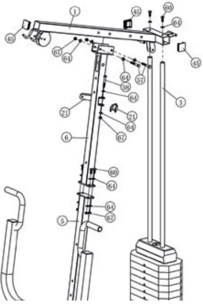 FITFIU GYM-300 Multi Station Home Gym - Figure 5