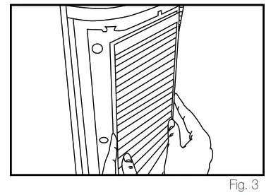 Homedics Total Clean Tower Air Cleaner - Operating Instructions Fig 3