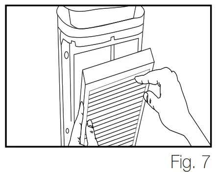 Homedics Total Clean Tower Air Cleaner - Operating Instructions Fig 7