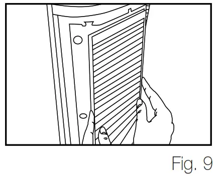 Homedics Total Clean Tower Air Cleaner - Operating Instructions Fig 9