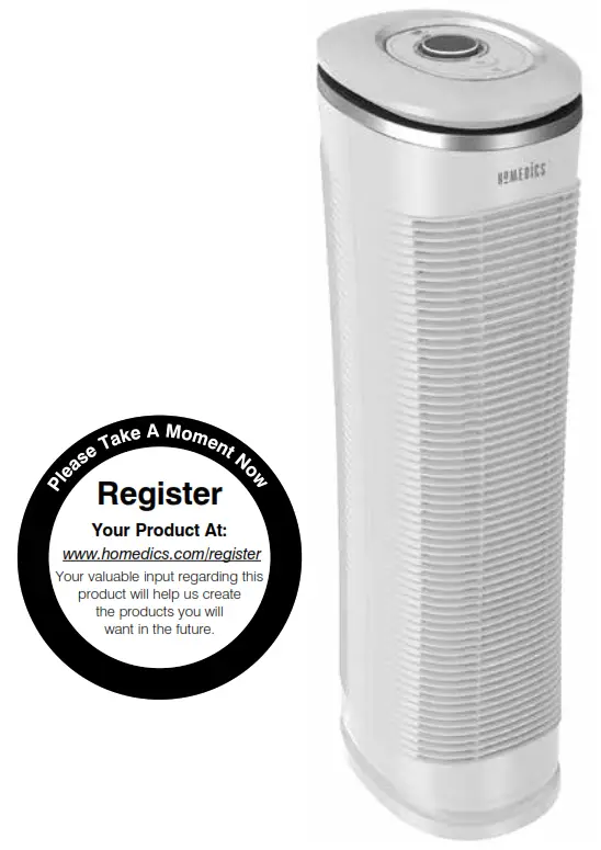 Homedics Total Clean Tower Air Cleaner