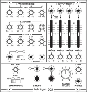 behringer 305 EQMixerOutput