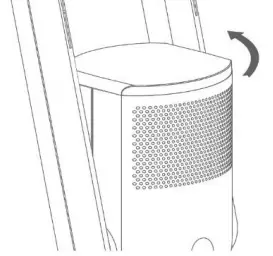 electriQ IQ-PURECOOLUVW Bladeless -clockwise to unlock