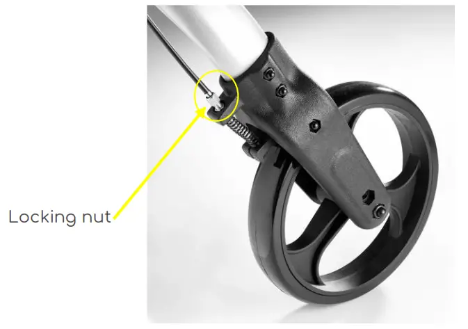 Comodita Spazio Special Extra Wide Rolling Walker with Orthopedic Seat - fig5