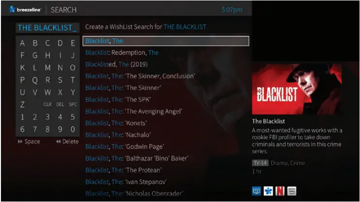 Search by show title