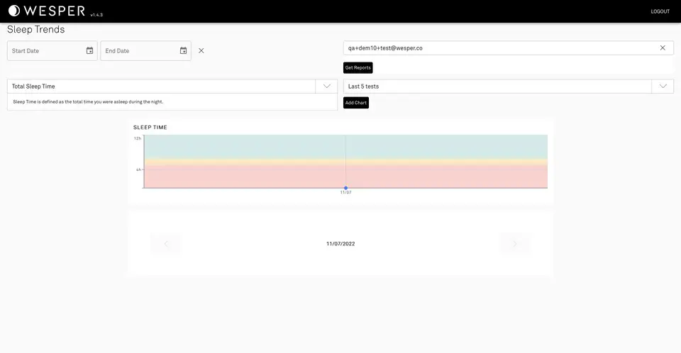 WESPER Sleep Provider Portal - MESSAGES USERS AND DETTINGS TAB 3