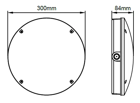 KSR LIGHTING KSRSF336 Multi Wattage Triple CCT Bulkhead 1