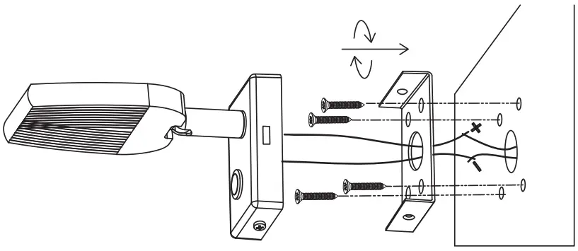 relaxn 709901 LED Blade Reading Light Installation Instructions illustration