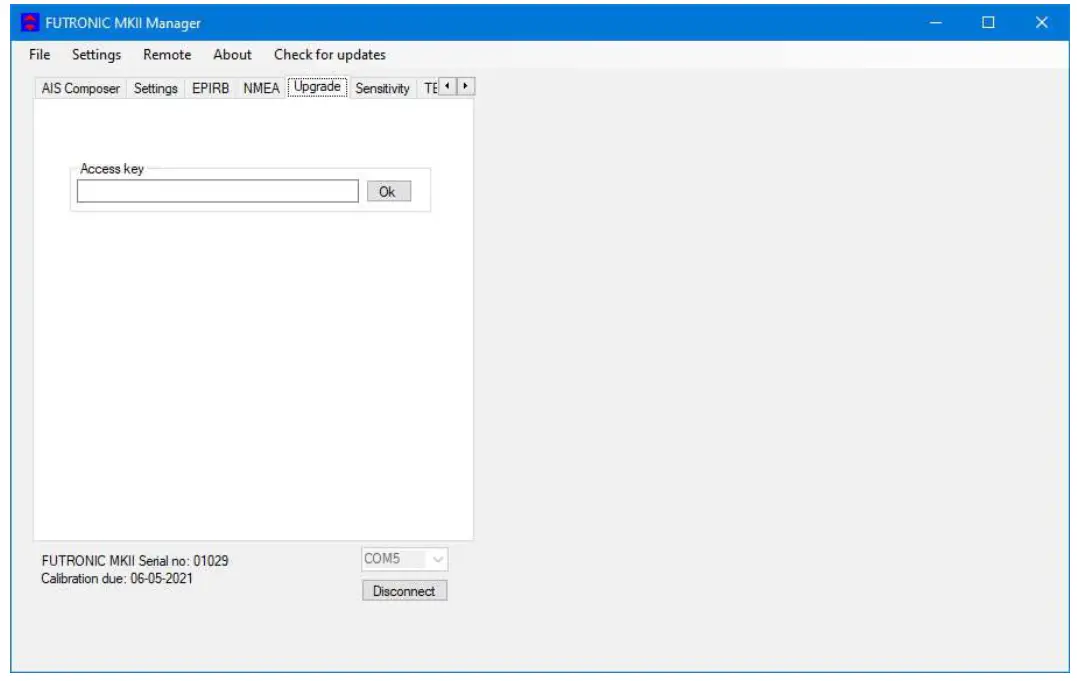 DANPHONE Futronic MKII Manager - fig 11