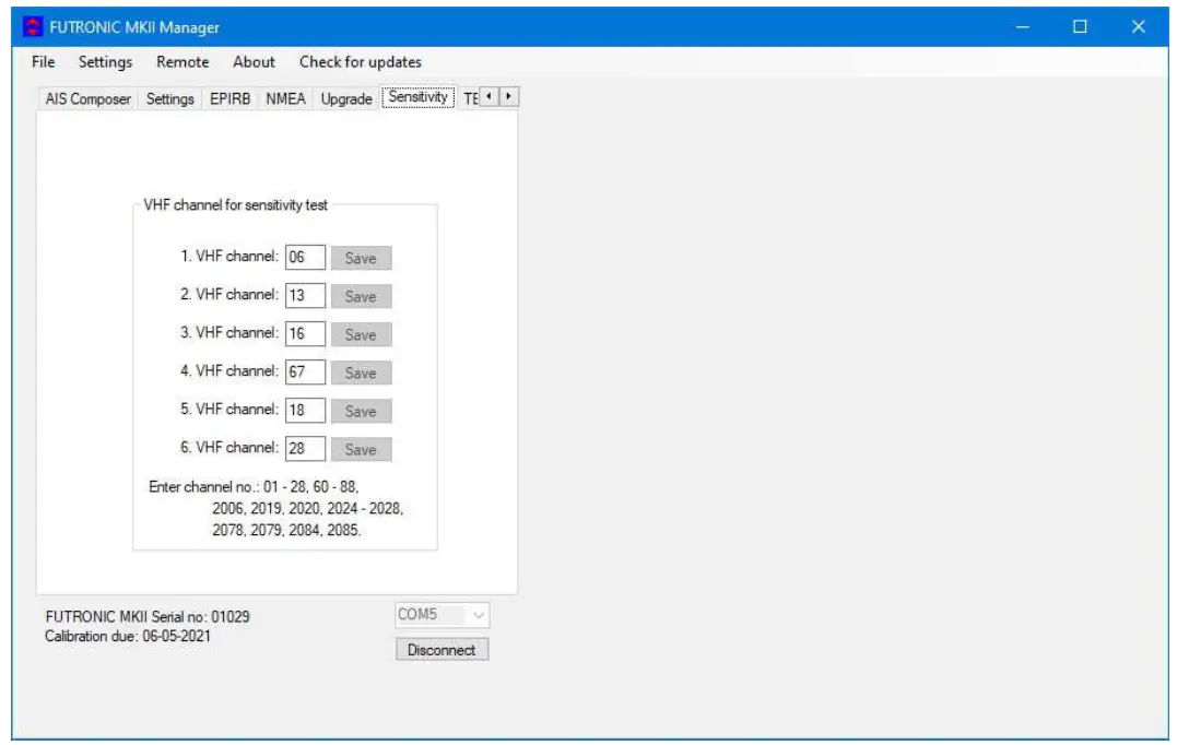 DANPHONE Futronic MKII Manager - fig 12