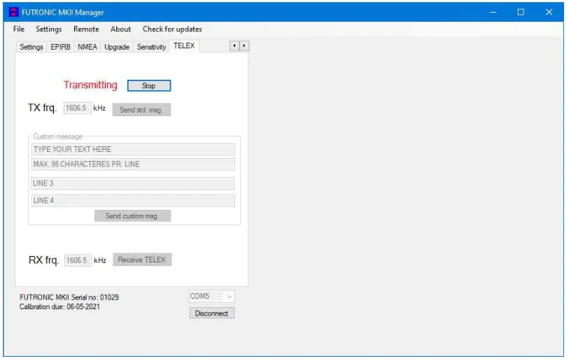 DANPHONE Futronic MKII Manager - fig 13