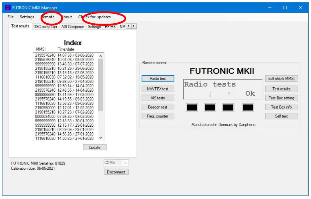 DANPHONE Futronic MKII Manager - fig