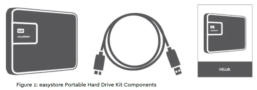 WD Easystore Portable Hard Drive fig 1