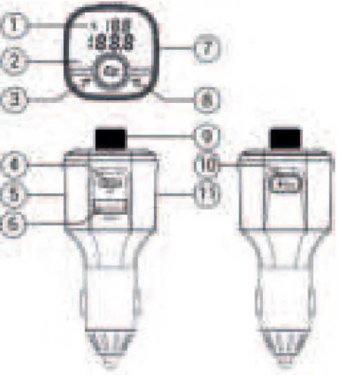 NAVITEL BHF04 MAX BT Hands Free FM Transmitter 01