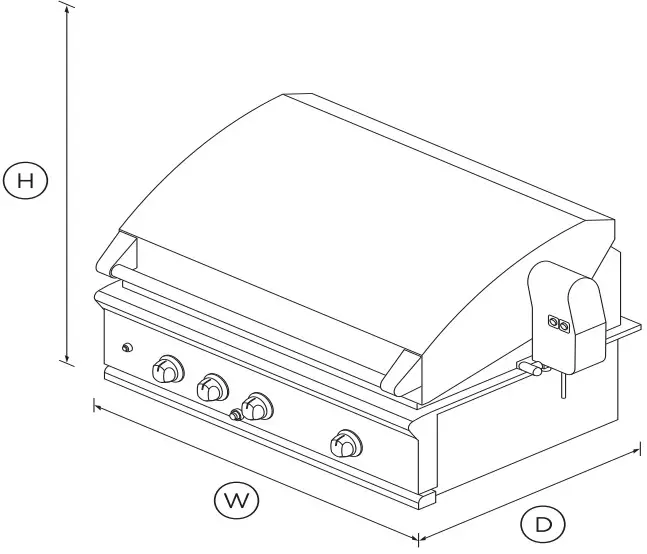 FISHER PAYKEL BGB36-BQAR-N 36 Inch DCS Grill Rotisserie - Figure