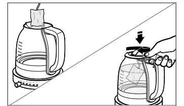 Placing tea bags directly into the Glass Tea Kettle