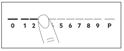 Electrolux EIV84550 80cm Built in Induction Hob - Heat setting