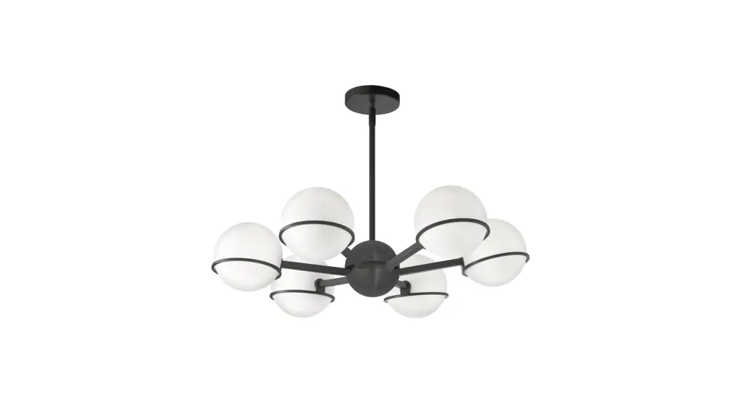 Dainolite Sof-286c Sofia 6-light Black Modern-contemporary Chandelier Installation Guide Dainolite Sof-286c Sofia 6-light Black Modern-contemporary Chandelier Installation Guide