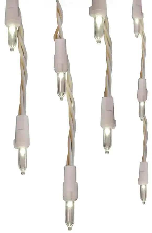 GE Lighting 91085LO StayBright 300-Count Constant Multicolor Mini LED Plug-In Christmas Icicle Lights