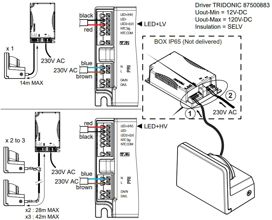 THORN RAA S 1L35 830 HFX RB 6K MSF ANT Wall Mounting Interface - FIGURE 6