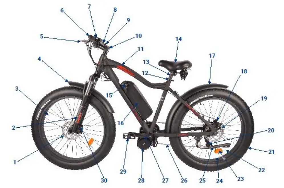 DJ Bikes Mid Drive Fat Bike - Fig