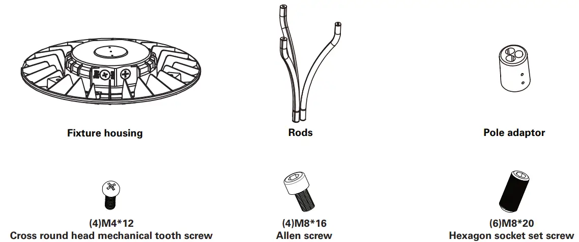9571 LED Post Top Light - Fig 1