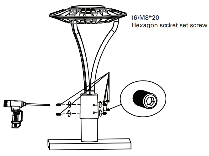 9571 LED Post Top Light - Fig 8